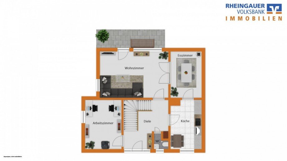 Erdgeschoss Einfamilienhaus Oestrich-Winkel