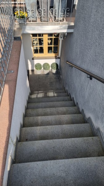 Gartenzugang ins Untergeschoss Doppelhaush�lfte Oestrich-Winkel