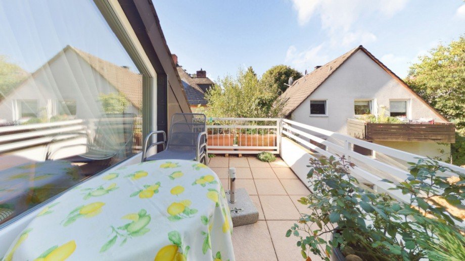 Balkon Nord-West Dachgeschosswohnung Wiesbaden