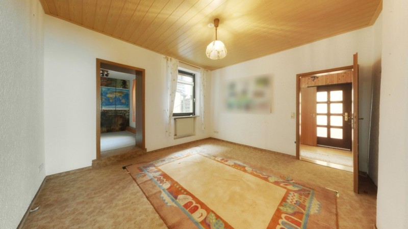 EG Wohnzimmer Vorderhaus Zweifamilienhaus Lorch