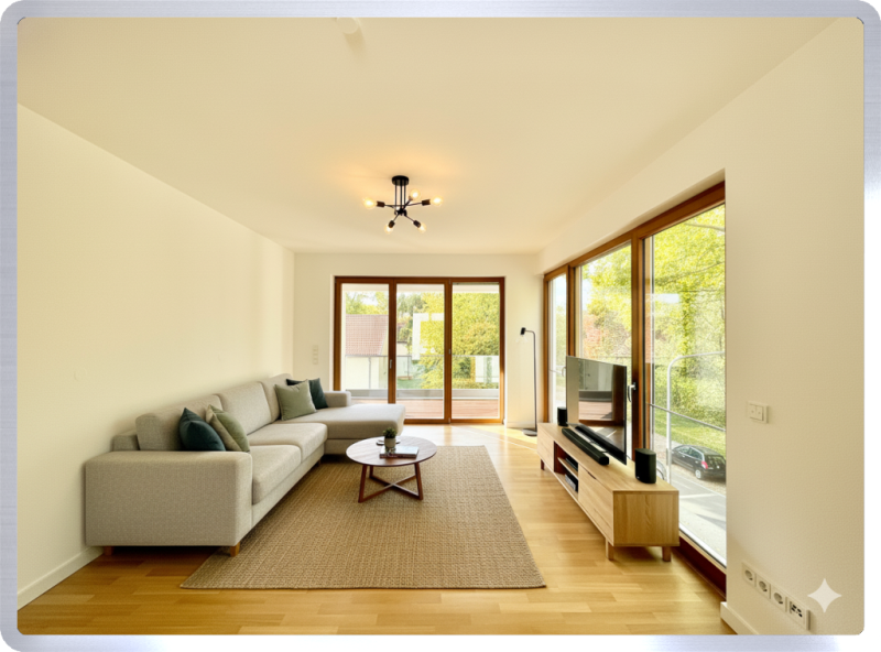 Wohnbeispiel Wohnzimmer Wohnung Frankfurt am Main