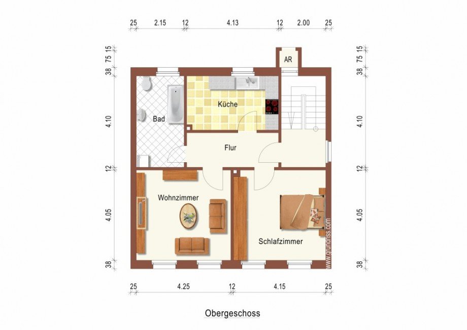 Obergeschoss Mehrfamilienhaus Geisenheim