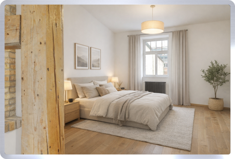 Wohnbeispiel Schlafzimmer Einfamilienhaus Eltville