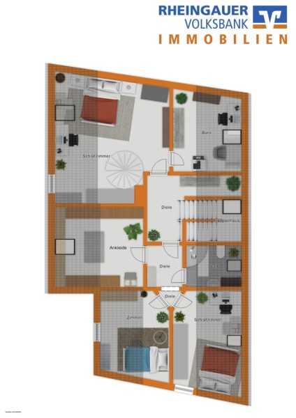 Dachgeschoss Einfamilienhaus Lorch am Rhein