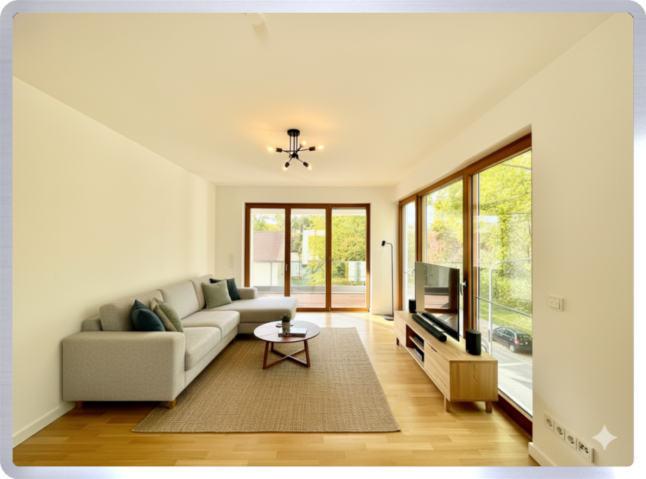 Wohnbeispiel Wohnzimmer Wohnung Frankfurt am Main