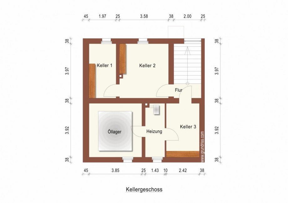Kellergeschoss Mehrfamilienhaus Geisenheim