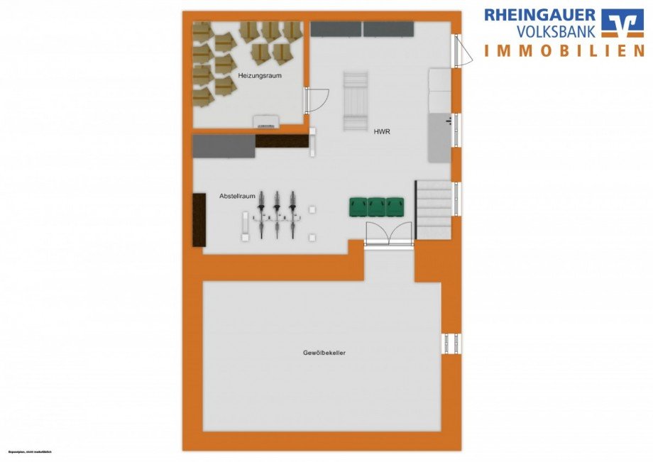 Untergeschoss Reihenmittelhaus Lorch
