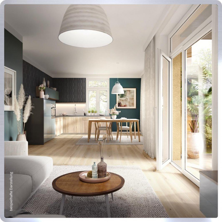 Koch-Ess-Bereich mit Balkon Wohnung Eltville