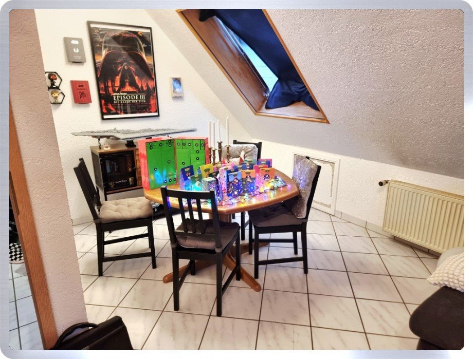 Essbereich im Wohnzimmer Wohnung Geisenheim
