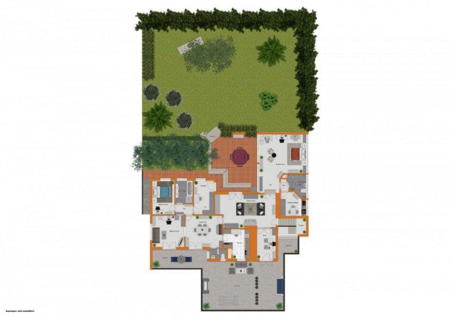 Grundriss mit Au�enanlagen Wohnung Eltville