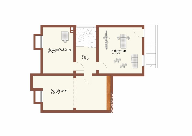 Kellergeschoss Einfamilienhaus Oestrich-Winkel