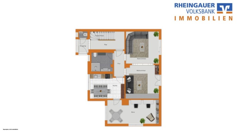 Erdgeschoss Doppelhaush�lfte Oestrich-Winkel