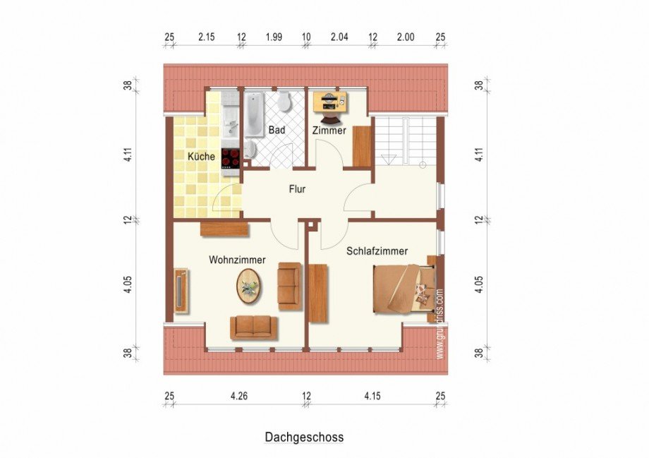 Dachgeschoss Mehrfamilienhaus Geisenheim