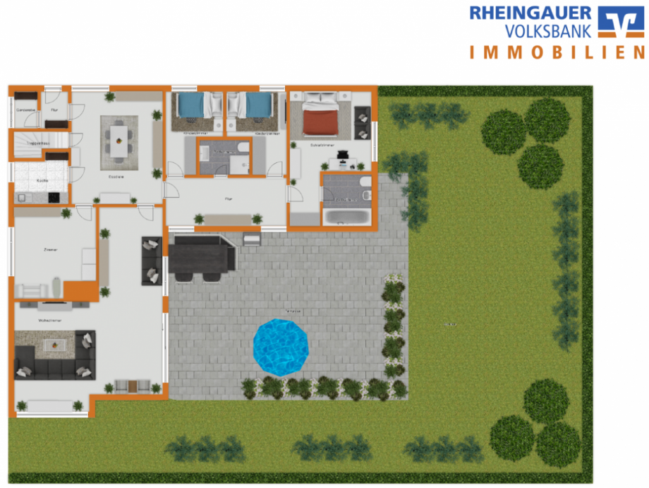 Erdgeschoss Bungalow Lorch - Ransel