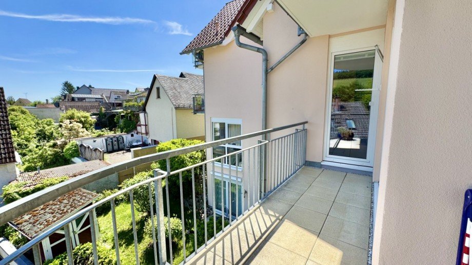Balkon Ansicht 2 Maisonettewohnung Kiedrich