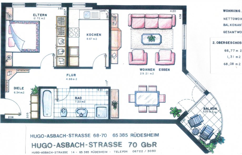 Grundriss Wohnung R�desheim am Rhein